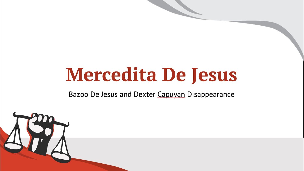 Mercedita De Jesus, Testimony on the enforced disappearance of Bazoo and Dexter